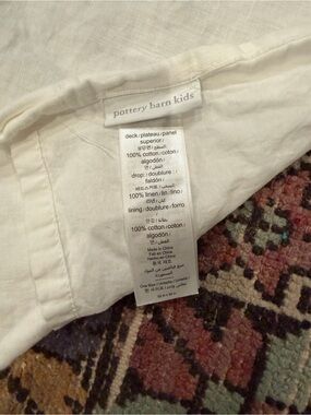 Pottery Barn Kids White Linen Cotton Panel